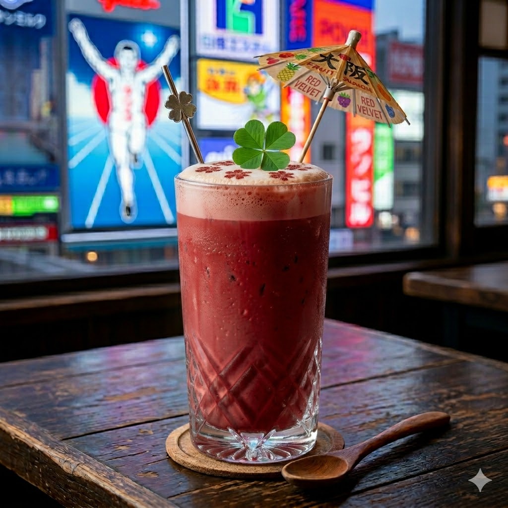 Red Velvet Latte 500ml dengan rasa manis creamy